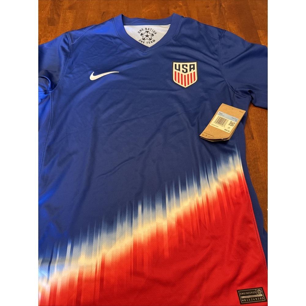 Nike USMNT 2024-25 Vaporknit Authentic Away Soccer Jersey USA Mens Medium